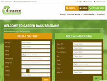 Tablet Screenshot of gardenbagsbrisbane.com.au